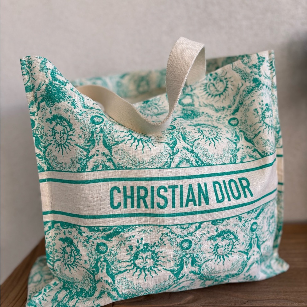 DIOR | Aquamarine Canvas Tote